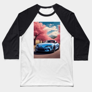 JDM Car Racing Blue Baseball T-Shirt